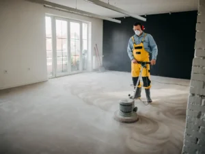 dry concrete grinding