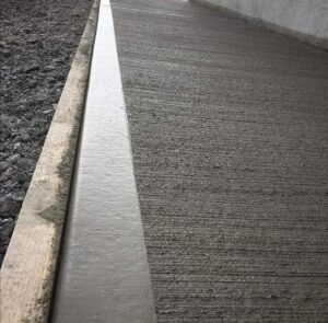 wet concrete